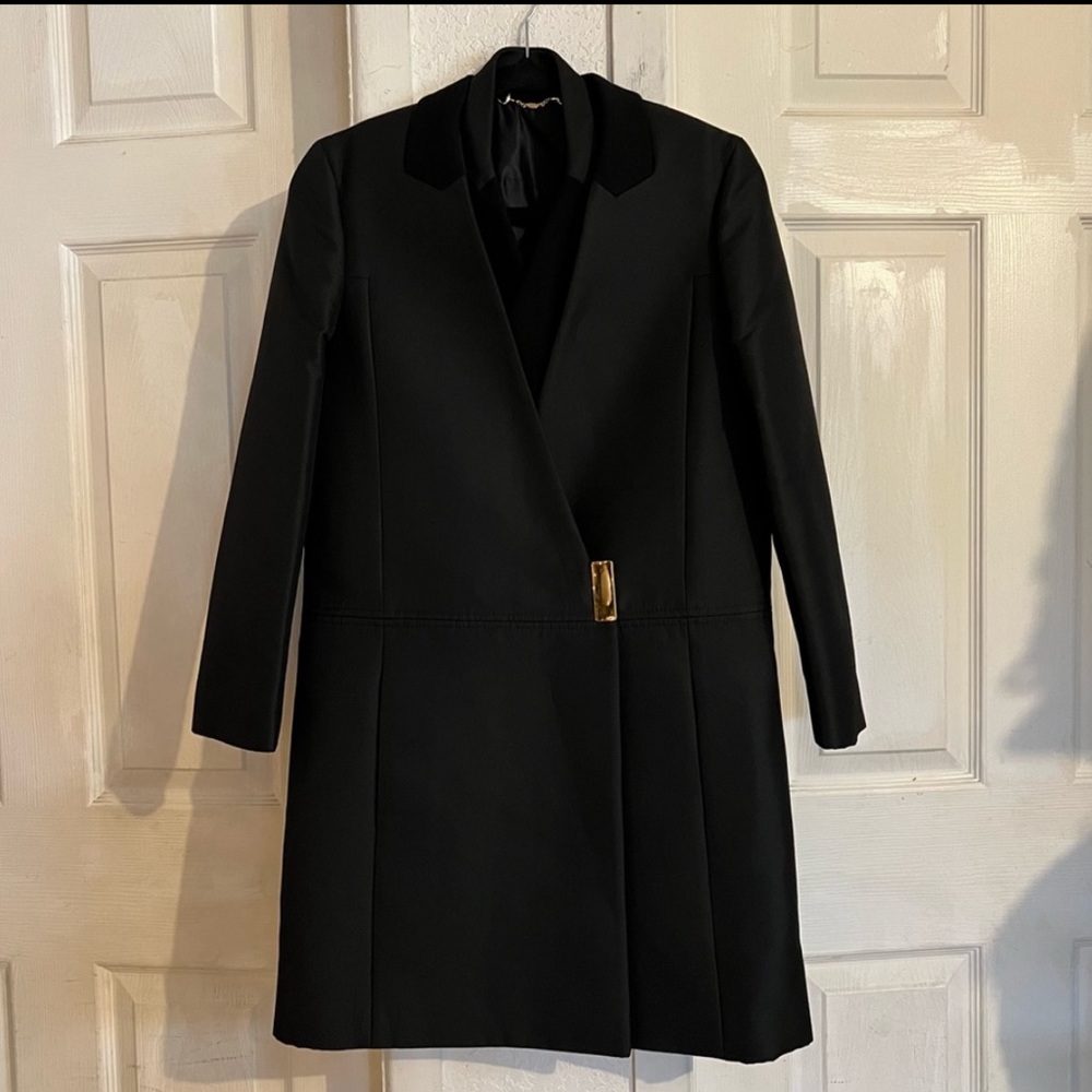 Gucci Black Wool Blend Coat Size 40 or US Size 4